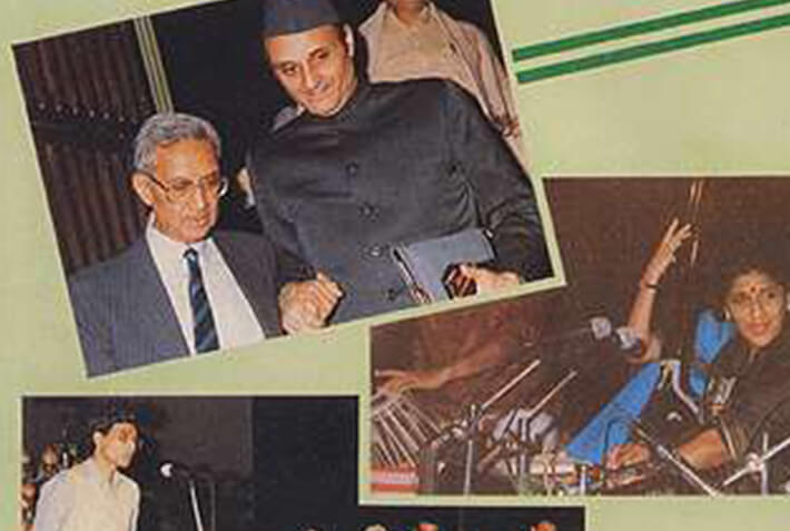 Various colored umbrellas drifting into the afternoon sky