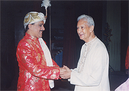 Various colored umbrellas drifting into the afternoon sky